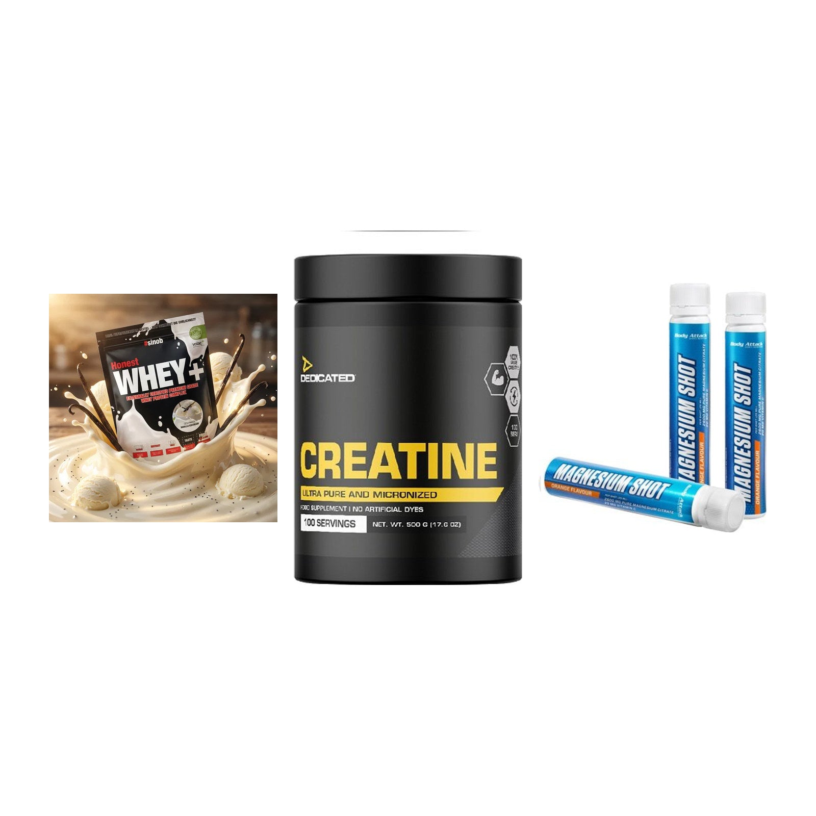 Einsteiger-Set: Sinob Honest + Dedicated + Body Attack – alle enthaltenen Artikel