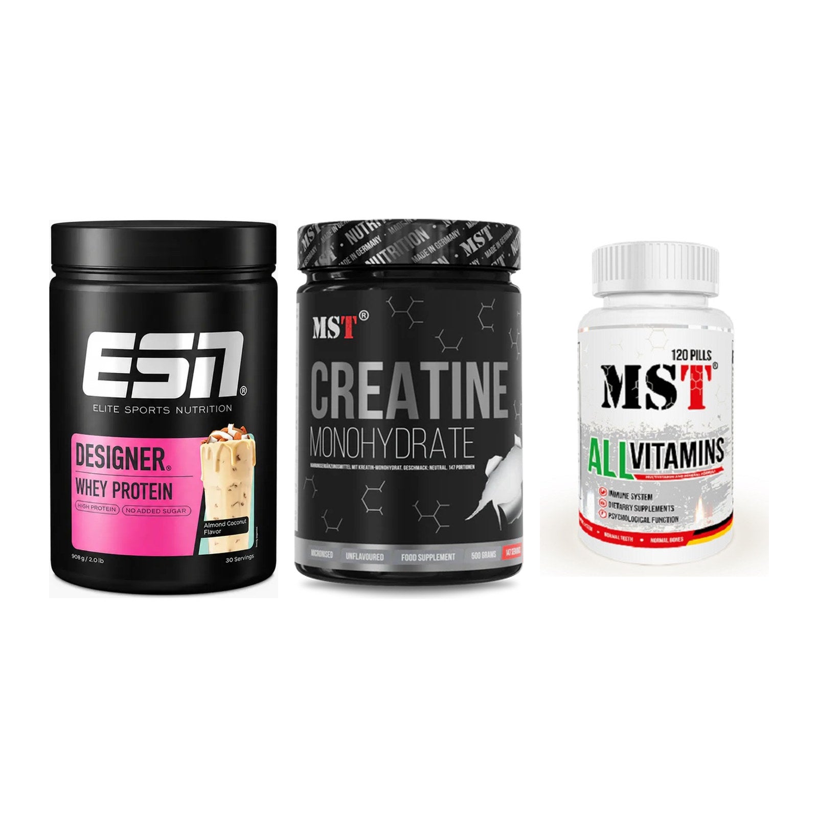 Einsteiger-Set: ESN Designer + MST Creatin + MST All Vitamins – alle enthaltenen Artikel