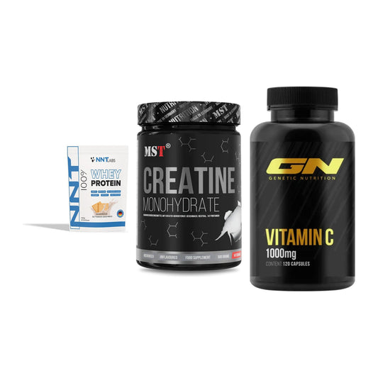 Einsteiger-Set: NNT Whey + MST Creatin + GN Vitamin C – alle enthaltenen Artikel