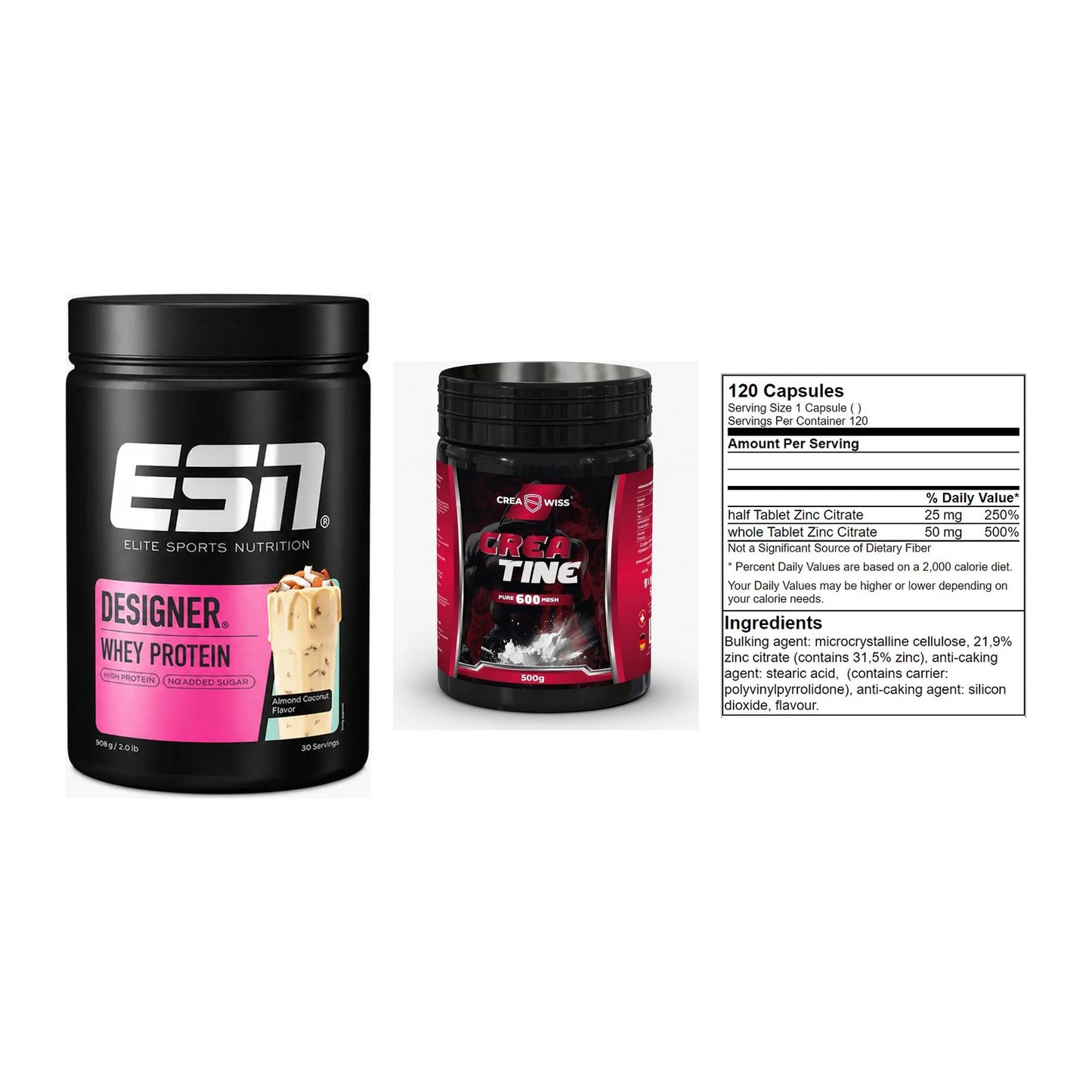 Einsteiger-Set: ESN Designer + CREASWISS + GN Zinc Citrate – alle enthaltenen Artikel