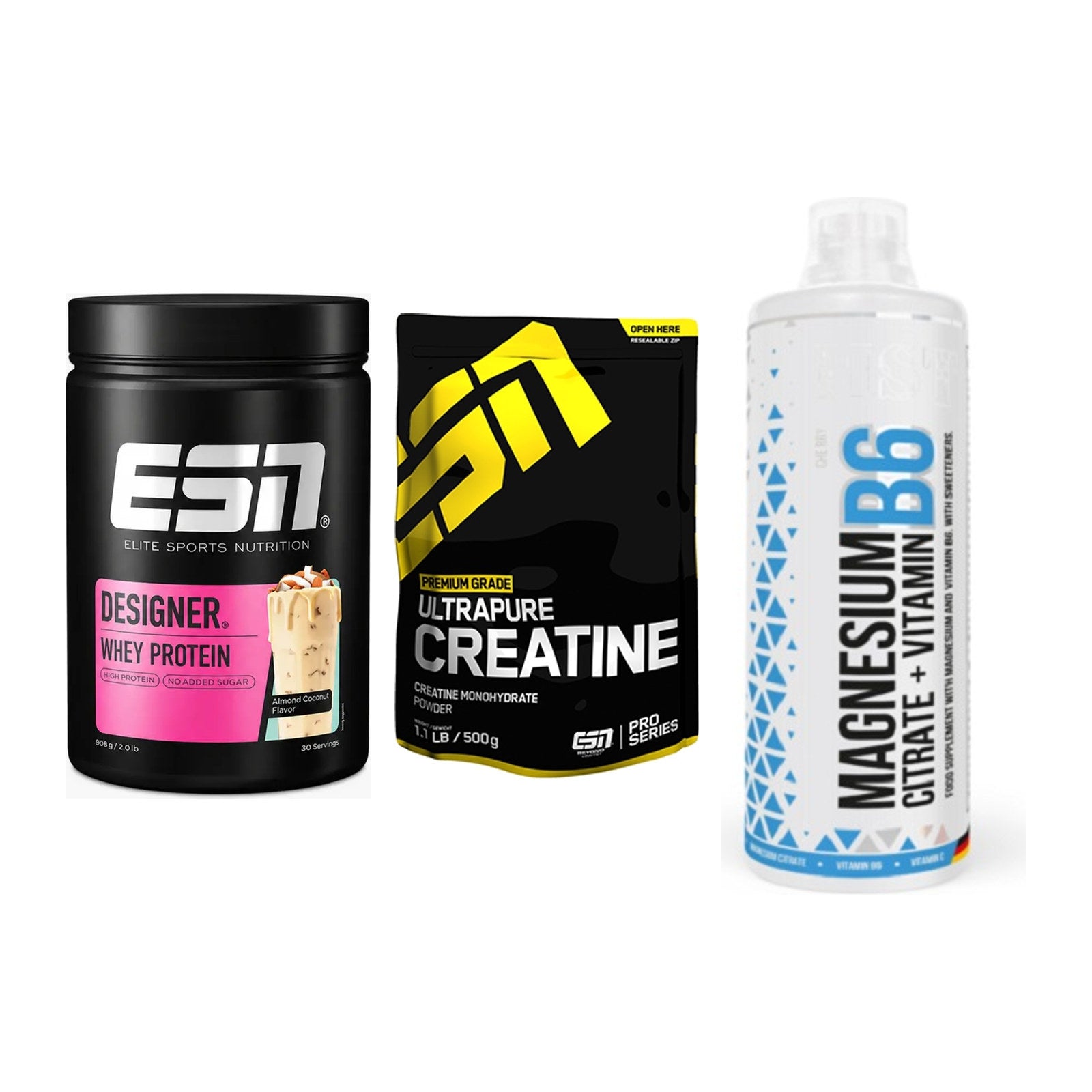 Einsteiger-Set: ESN Designer + ESN Ultrapure + MST Magnesium B6 – alle enthaltenen Artikel