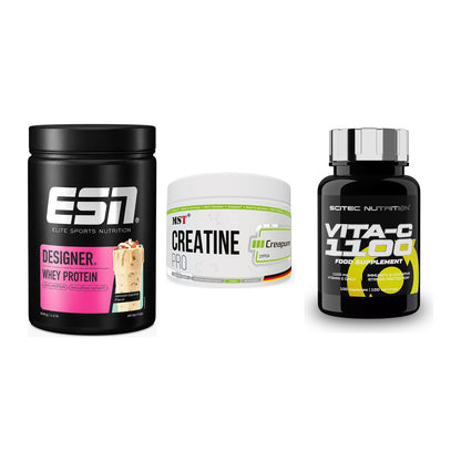 Einsteiger-Set: ESN Designer + MST Creatin Pro + Scitec Vitamin C – alle enthaltenen Artikel
