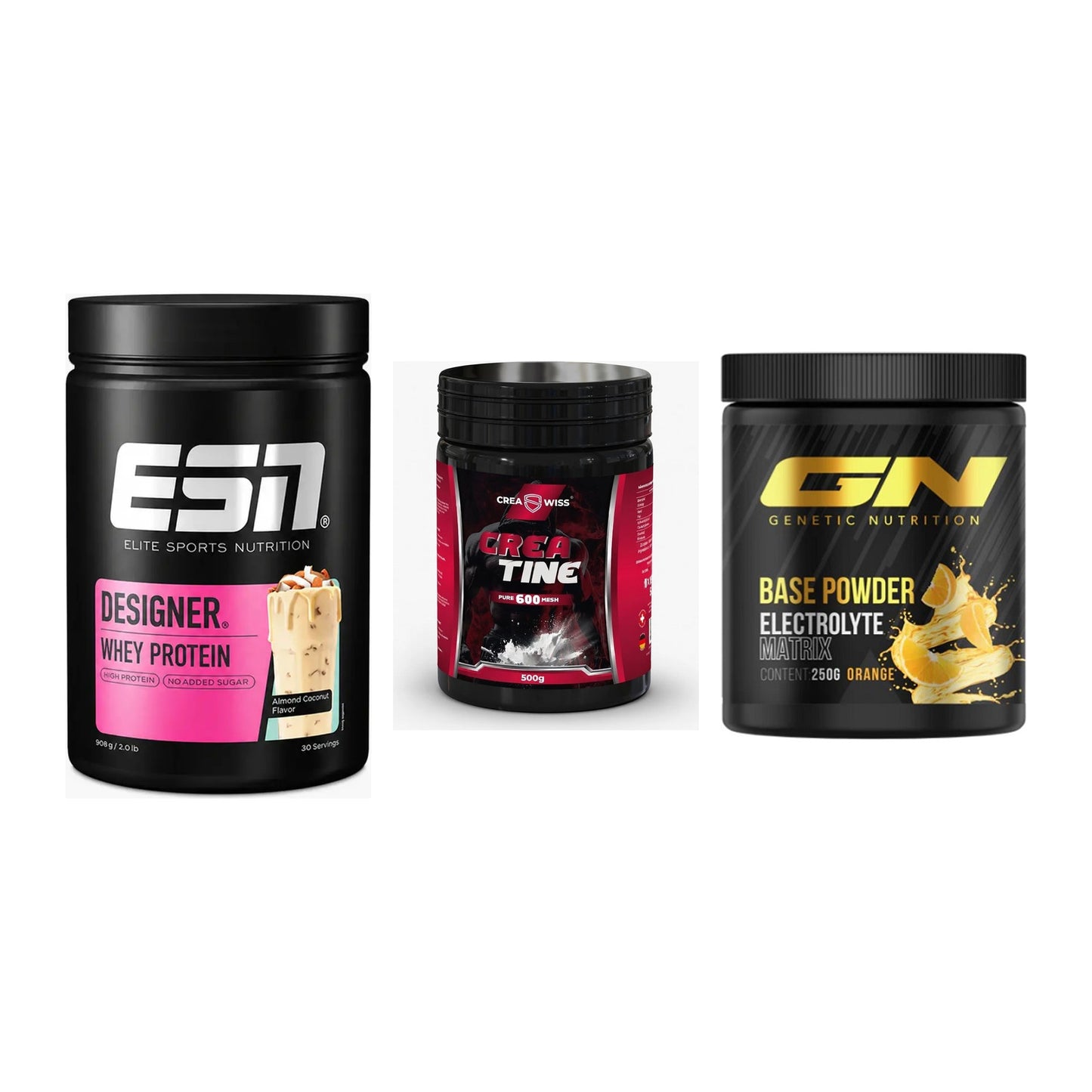 Einsteiger-Set: ESN Designer + CREASWISS + GN Base Powder – alle enthaltenen Artikel