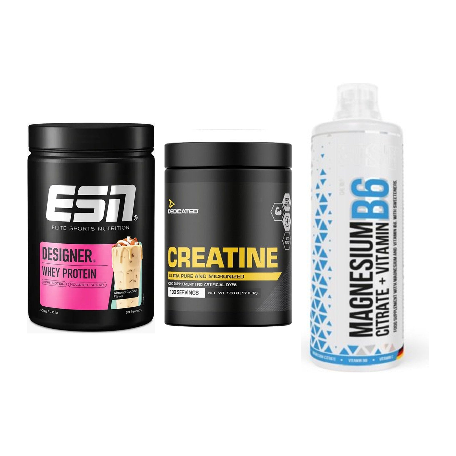 Einsteiger-Set: ESN Designer + Dedicated + MST Magnesium B6 – alle enthaltenen Artikel