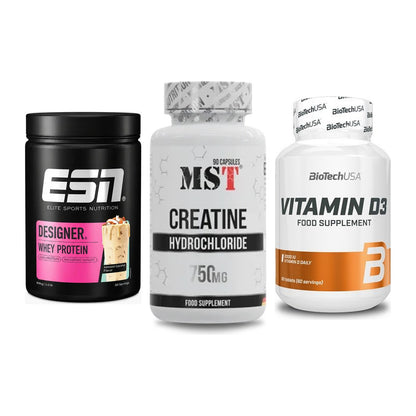 Einsteiger-Set: ESN Designer + MST Creatin HCL + BioTech Vitamin – alle enthaltenen Artikel