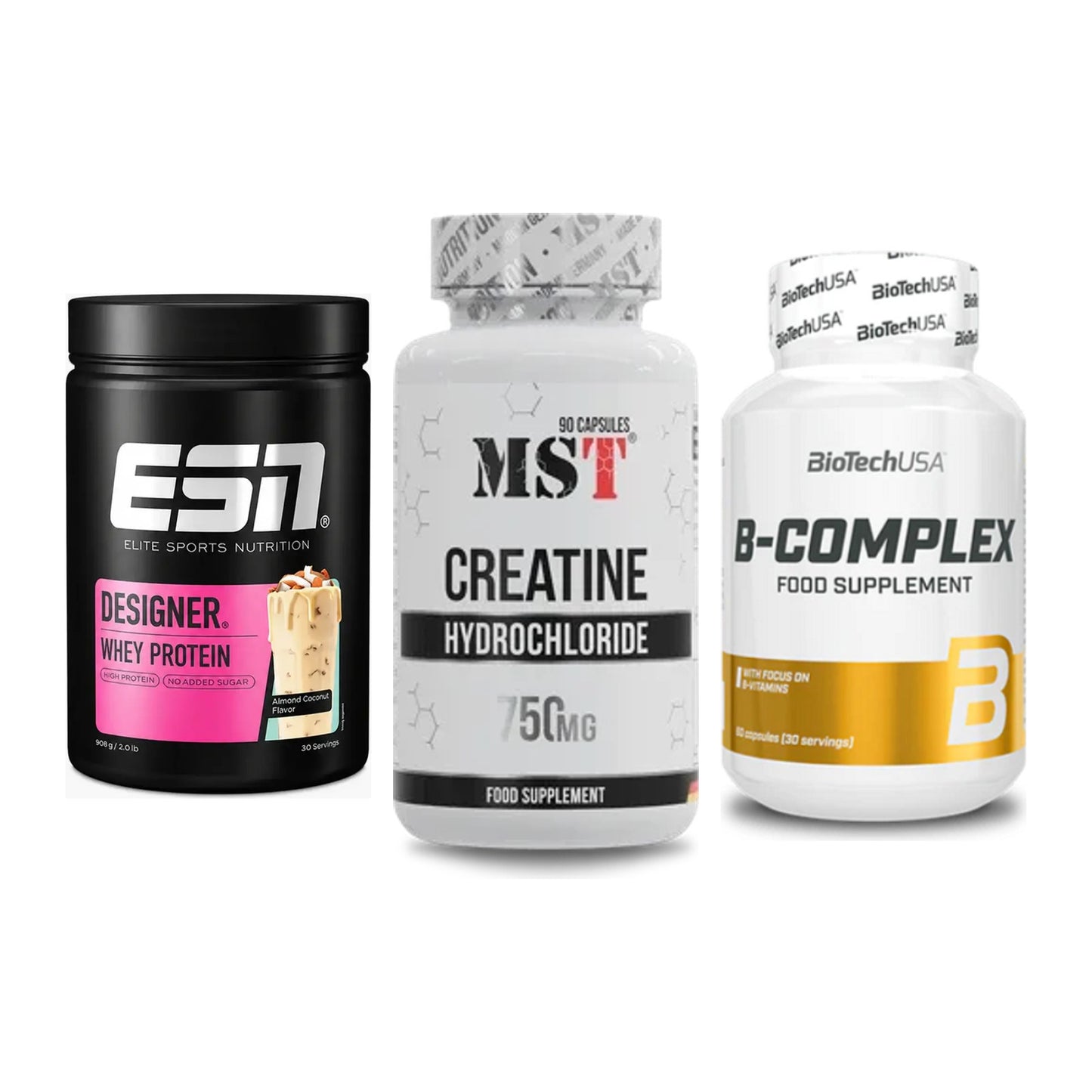 Einsteiger-Set: ESN Designer + MST Creatin HCL + BioTech B – alle enthaltenen Artikel