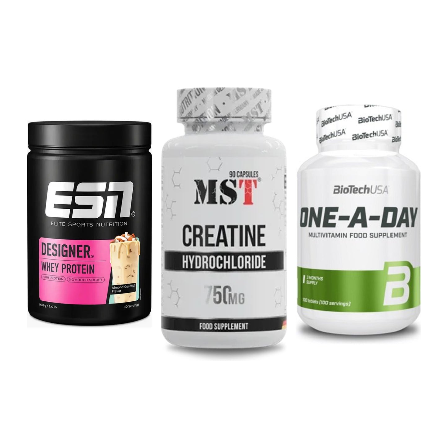 Einsteiger-Set: ESN Designer + MST Creatin HCL + BioTech One A – alle enthaltenen Artikel