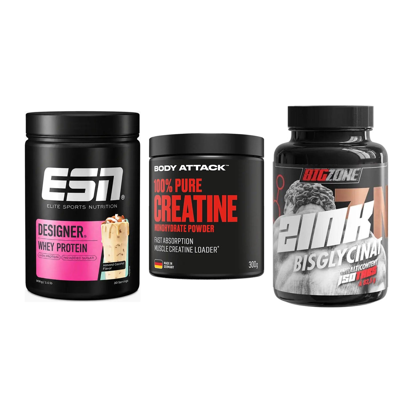 Einsteiger-Set: ESN Designer + Body Attack 100% + Big Zone Zink – alle enthaltenen Artikel