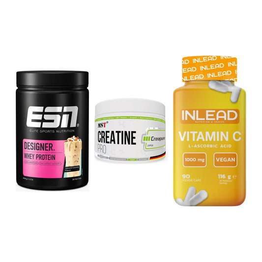 Einsteiger-Set: ESN Designer + MST Creatin Pro + INLEAD Vitamin C – alle enthaltenen Artikel