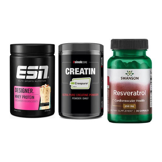 Einsteiger-Set: ESN Designer + Sinob Creatin + Swanson Resverat – alle enthaltenen Artikel
