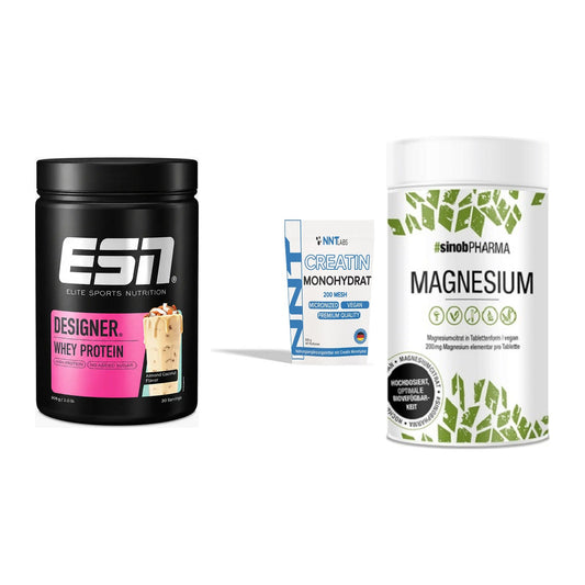 Einsteiger-Set: ESN Designer + NNT Creatin + Sinob Magnesium – alle enthaltenen Artikel