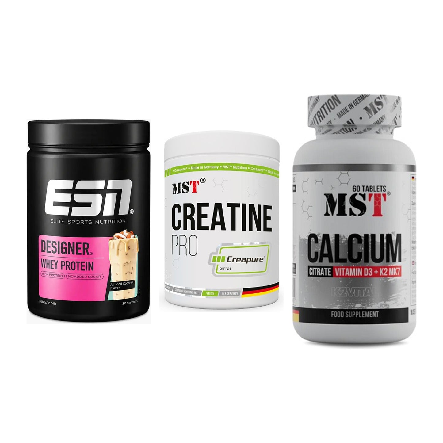 Einsteiger-Set: ESN Designer + MST Creatin Pro + MST Calcium – alle enthaltenen Artikel