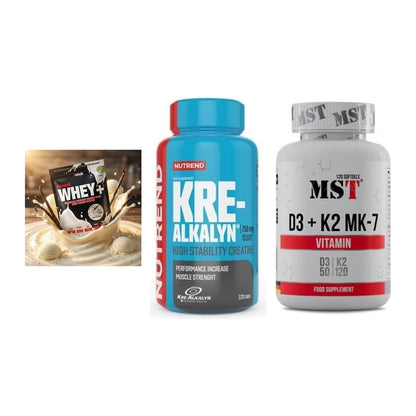 Einsteiger-Set: Sinob Honest + Nutrend Kre-Alka + MST Vitamin D3 – alle enthaltenen Artikel