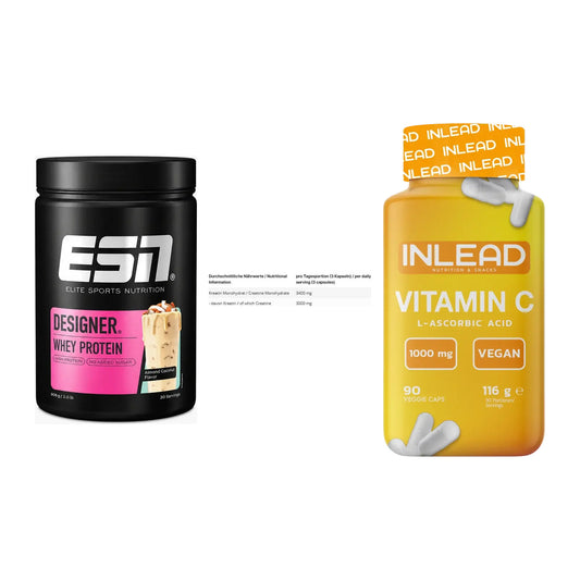 Einsteiger-Set: ESN Designer + INLEAD Creatine + INLEAD Vitamin C – alle enthaltenen Artikel