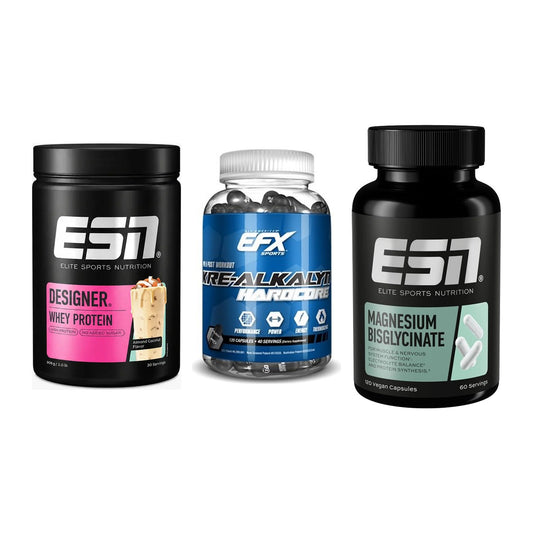 Einsteiger-Set: ESN Designer + EFX Kre-Alkalyn + ESN Magnesium – alle enthaltenen Artikel