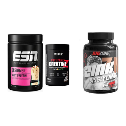 Einsteiger-Set: ESN Designer + Weider Intense + Big Zone Zink – alle enthaltenen Artikel