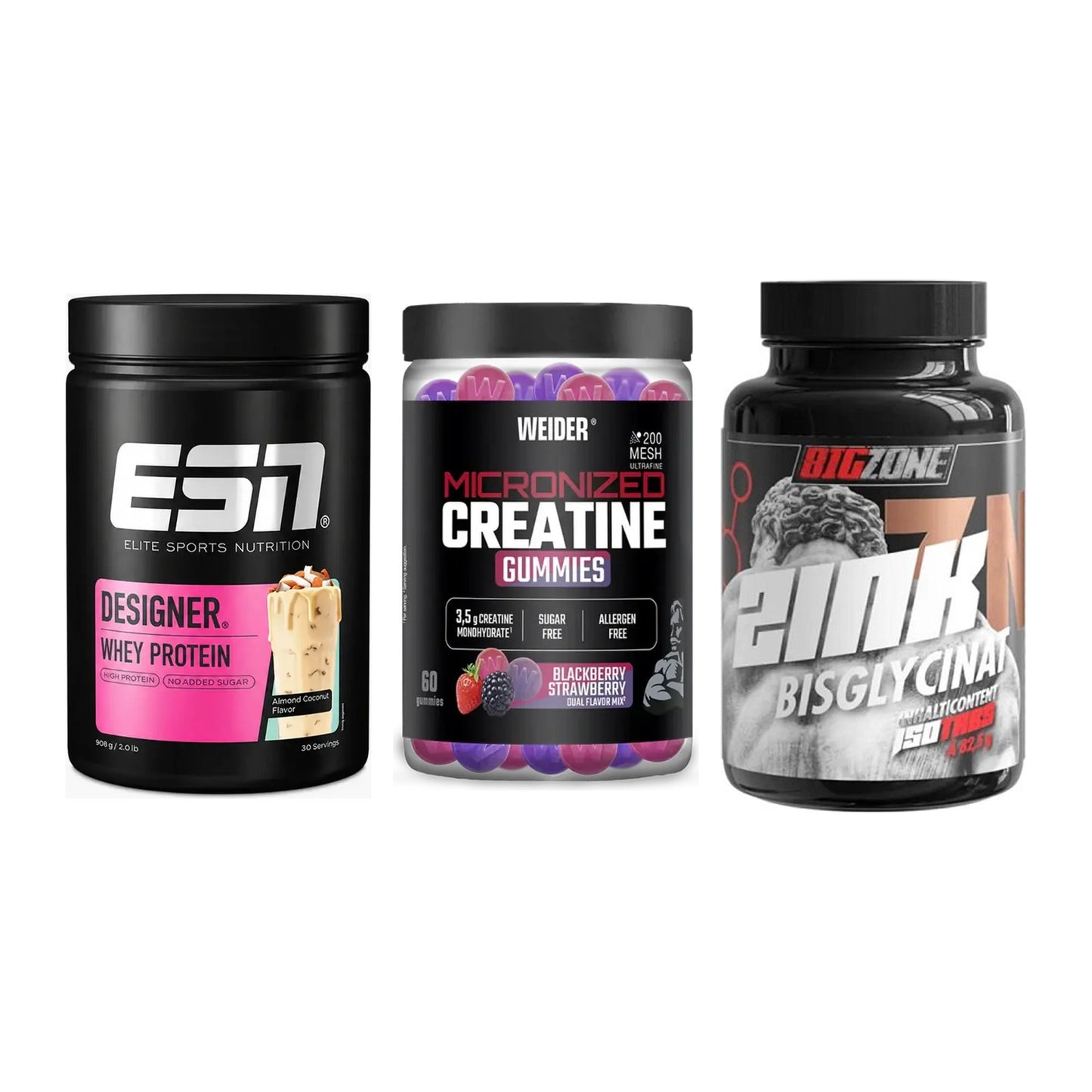 Einsteiger-Set: ESN Designer + Weider Micronize + Big Zone Zink – alle enthaltenen Artikel