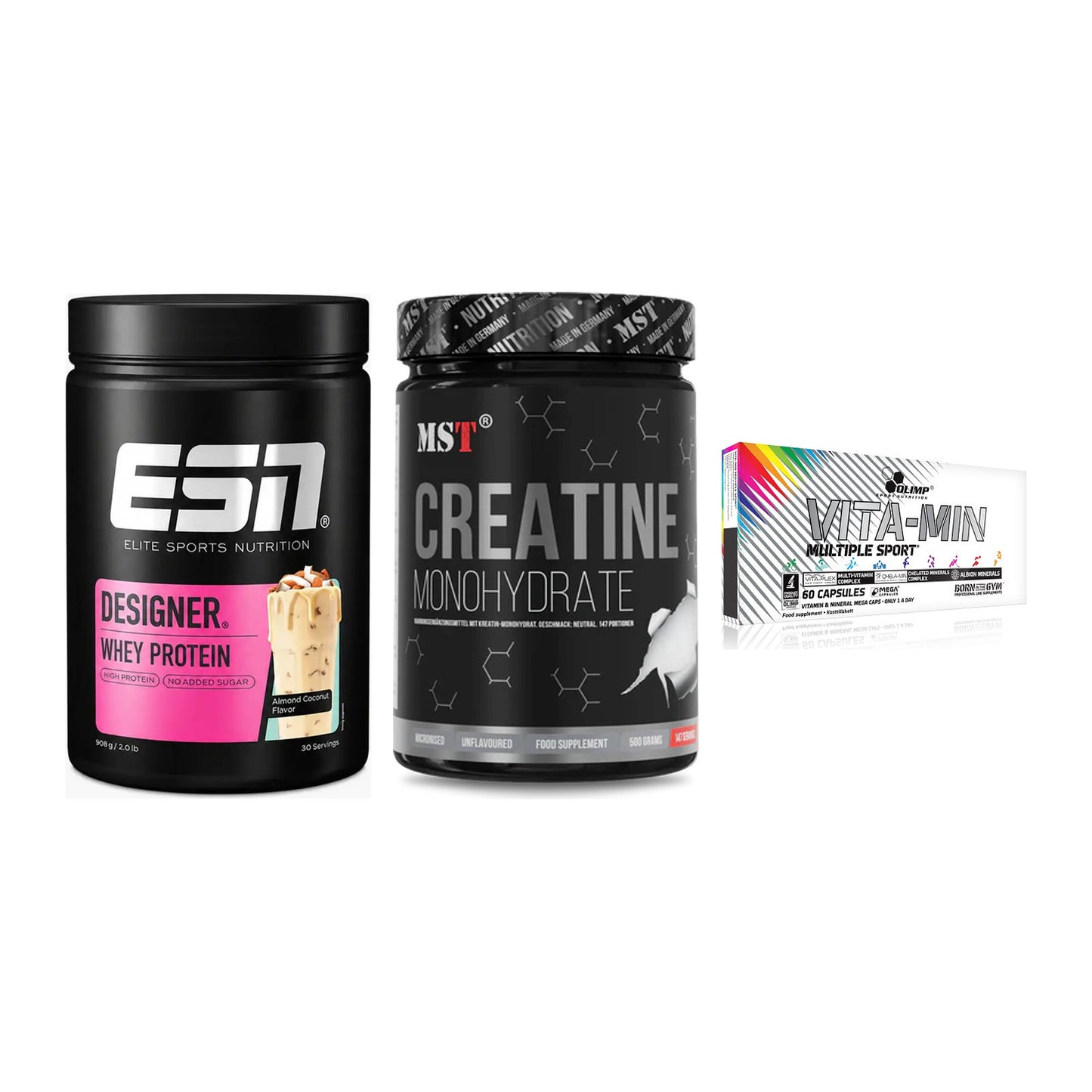 Einsteiger-Set: ESN Designer + MST Creatin + Olimp Vita-Min – alle enthaltenen Artikel