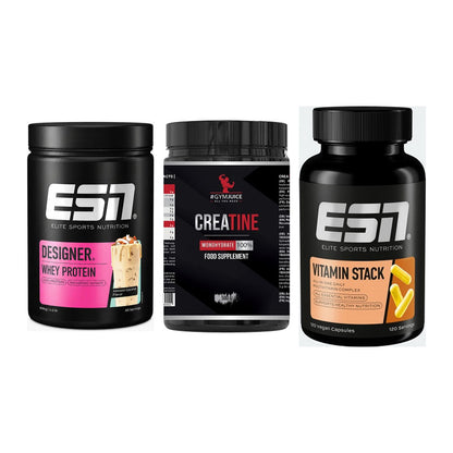 Einsteiger-Set: ESN Designer + #GYMJUICE + ESN Vitamin – alle enthaltenen Artikel