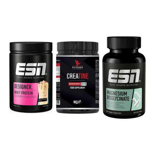 Einsteiger-Set: ESN Designer + #GYMJUICE + ESN Magnesium – alle enthaltenen Artikel