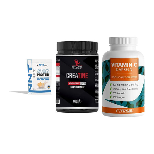 Einsteiger-Set: NNT Whey + #GYMJUICE + ProFuel Vitamin – alle enthaltenen Artikel