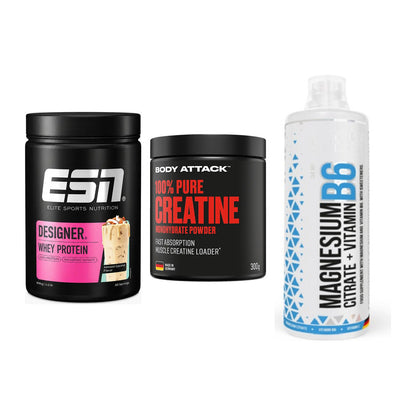 Einsteiger-Set: ESN Designer + Body Attack 100% + MST Magnesium B6 – alle enthaltenen Artikel