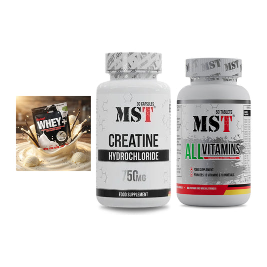 Einsteiger-Set: Sinob Honest + MST Creatin HCL + MST All Vitamins – alle enthaltenen Artikel