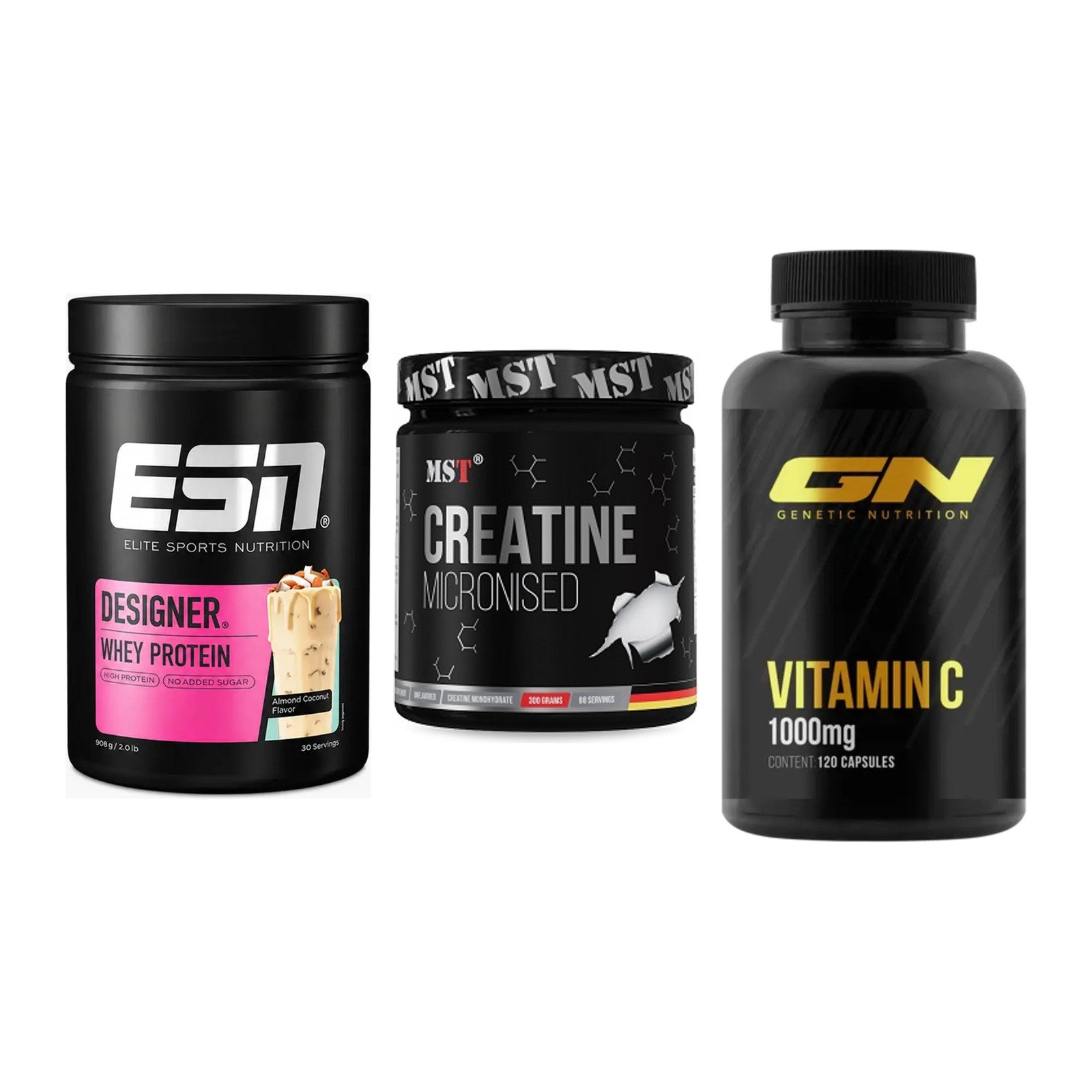 Einsteiger-Set: ESN Designer + MST Creatin + GN Vitamin C – alle enthaltenen Artikel