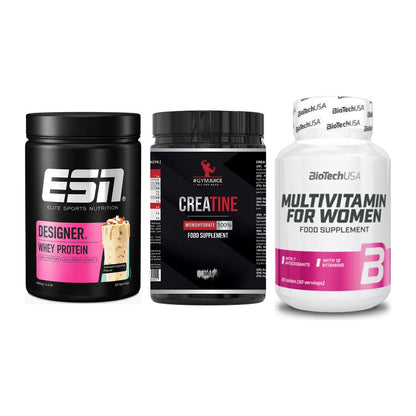 Einsteiger-Set: ESN Designer + #GYMJUICE + BioTech Multivit – alle enthaltenen Artikel
