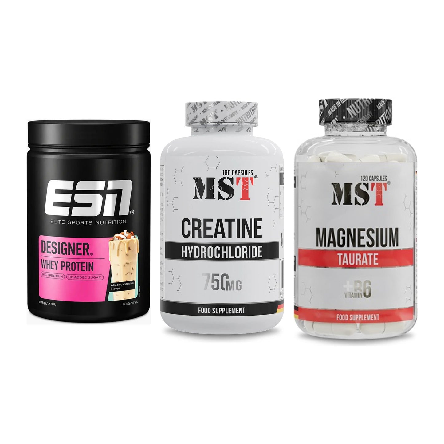 Einsteiger-Set: ESN Designer + MST Creatine HCL + MST Magnesium – alle enthaltenen Artikel