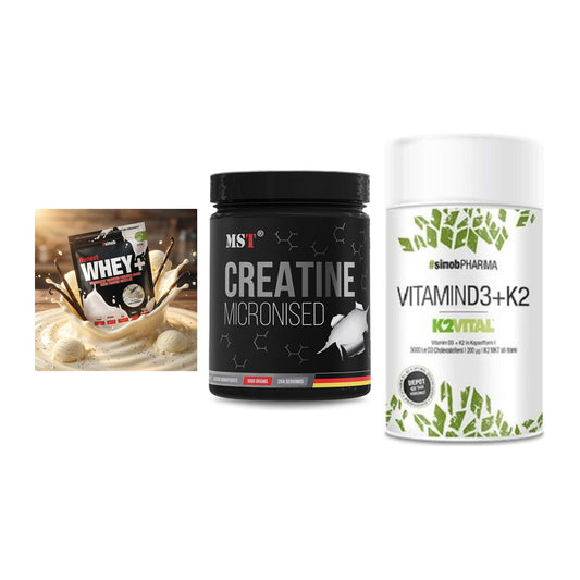 Einsteiger-Set: Sinob Honest + MST Creatin + Sinob Vitamin D3 – alle enthaltenen Artikel