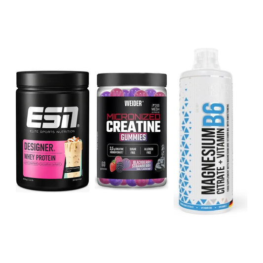 Einsteiger-Set: ESN Designer + Weider Micronize + MST Magnesium B6 – alle enthaltenen Artikel