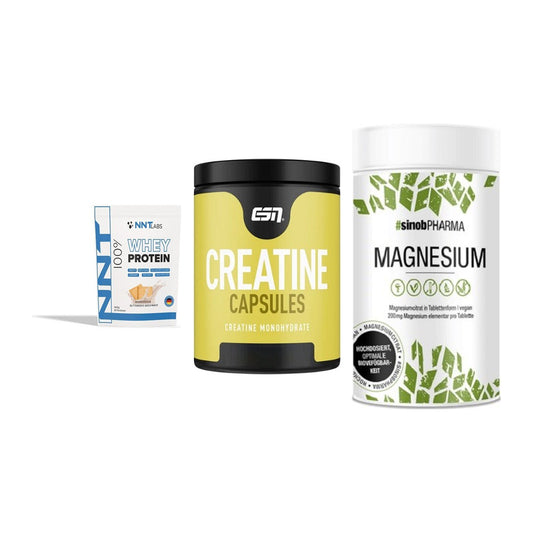 Einsteiger-Set: NNT Whey + ESN Ultrapure + Sinob Magnesium – alle enthaltenen Artikel