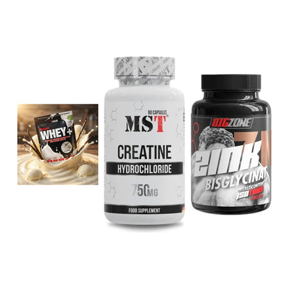 Einsteiger-Set: Sinob Honest + MST Creatin HCL + Big Zone Zink – alle enthaltenen Artikel