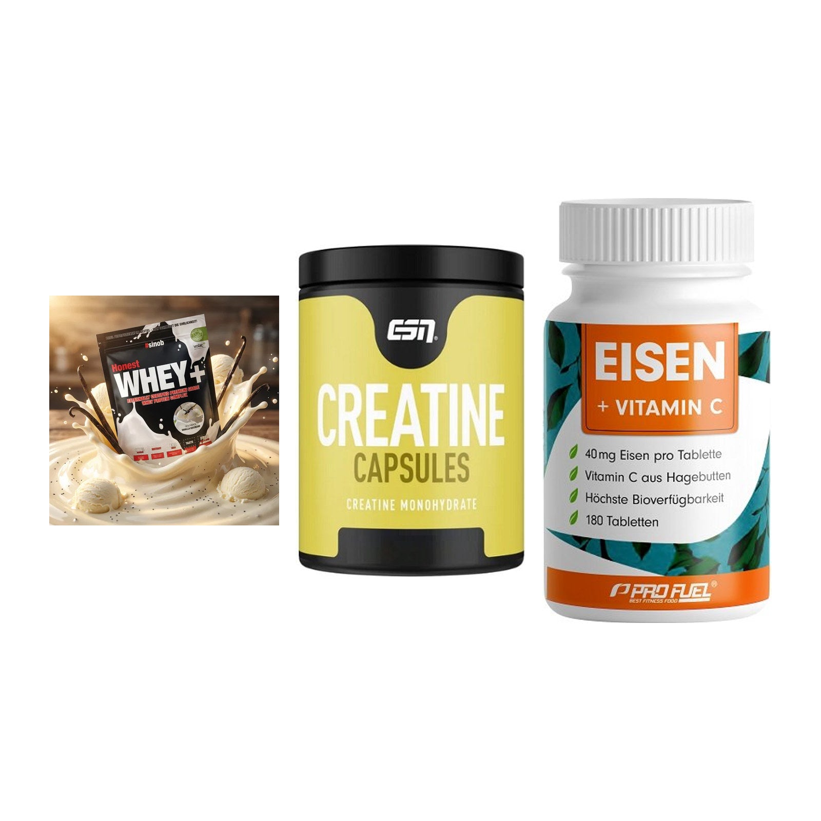 Einsteiger-Set: Sinob Honest + ESN Ultrapure + ProFuel EISEN – alle enthaltenen Artikel