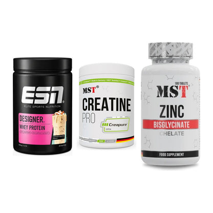 Einsteiger-Set: ESN Designer + MST Creatin Pro + MST Zinc Chelate – alle enthaltenen Artikel