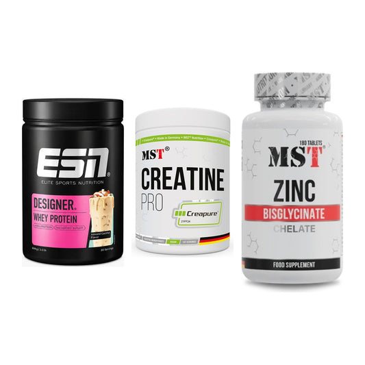 Einsteiger-Set: ESN Designer + MST Creatin Pro + MST Zinc Chelate – alle enthaltenen Artikel