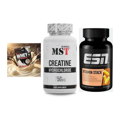 Einsteiger-Set: Sinob Honest + MST Creatin HCL + ESN Vitamin – alle enthaltenen Artikel