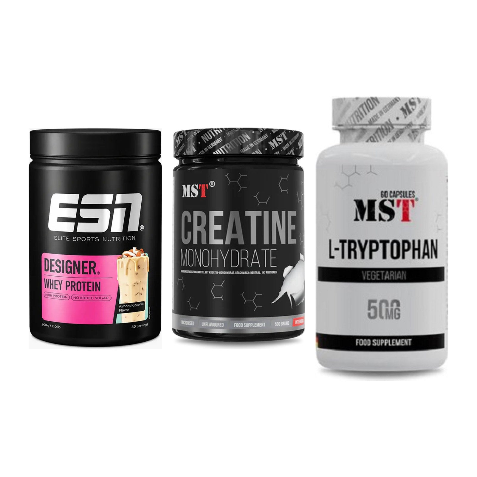 Einsteiger-Set: ESN Designer + MST Creatin + MST Tryptophan – alle enthaltenen Artikel