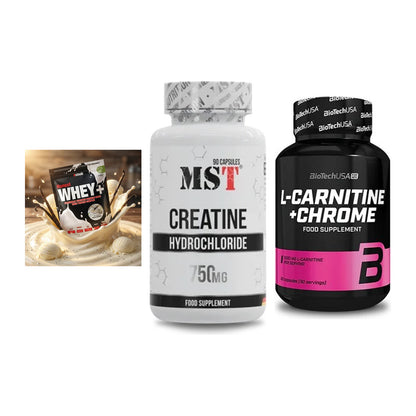 Einsteiger-Set: Sinob Honest + MST Creatin HCL + BioTech L-Carnit – alle enthaltenen Artikel