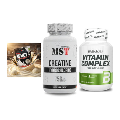 Einsteiger-Set: Sinob Honest + MST Creatin HCL + BioTech Vitamin – alle enthaltenen Artikel