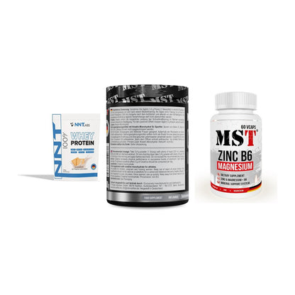 Einsteiger-Set: NNT Whey + MST Creatin + MST Zinc – alle enthaltenen Artikel