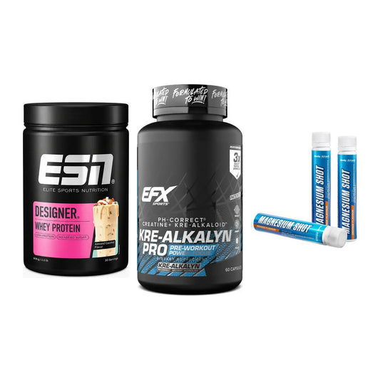 Einsteiger-Set: ESN Designer + EFX Kre-Alkalyn + Body Attack – alle enthaltenen Artikel