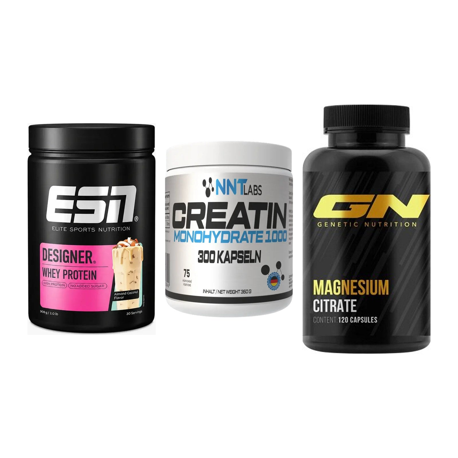Einsteiger-Set: ESN Designer + NNT Creatin 1000 + GN Magnesium – alle enthaltenen Artikel