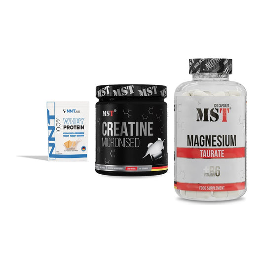 Einsteiger-Set: NNT Whey + MST Creatin + MST Magnesium – alle enthaltenen Artikel