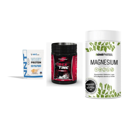 Einsteiger-Set: NNT Whey + CREASWISS + Sinob Magnesium – alle enthaltenen Artikel