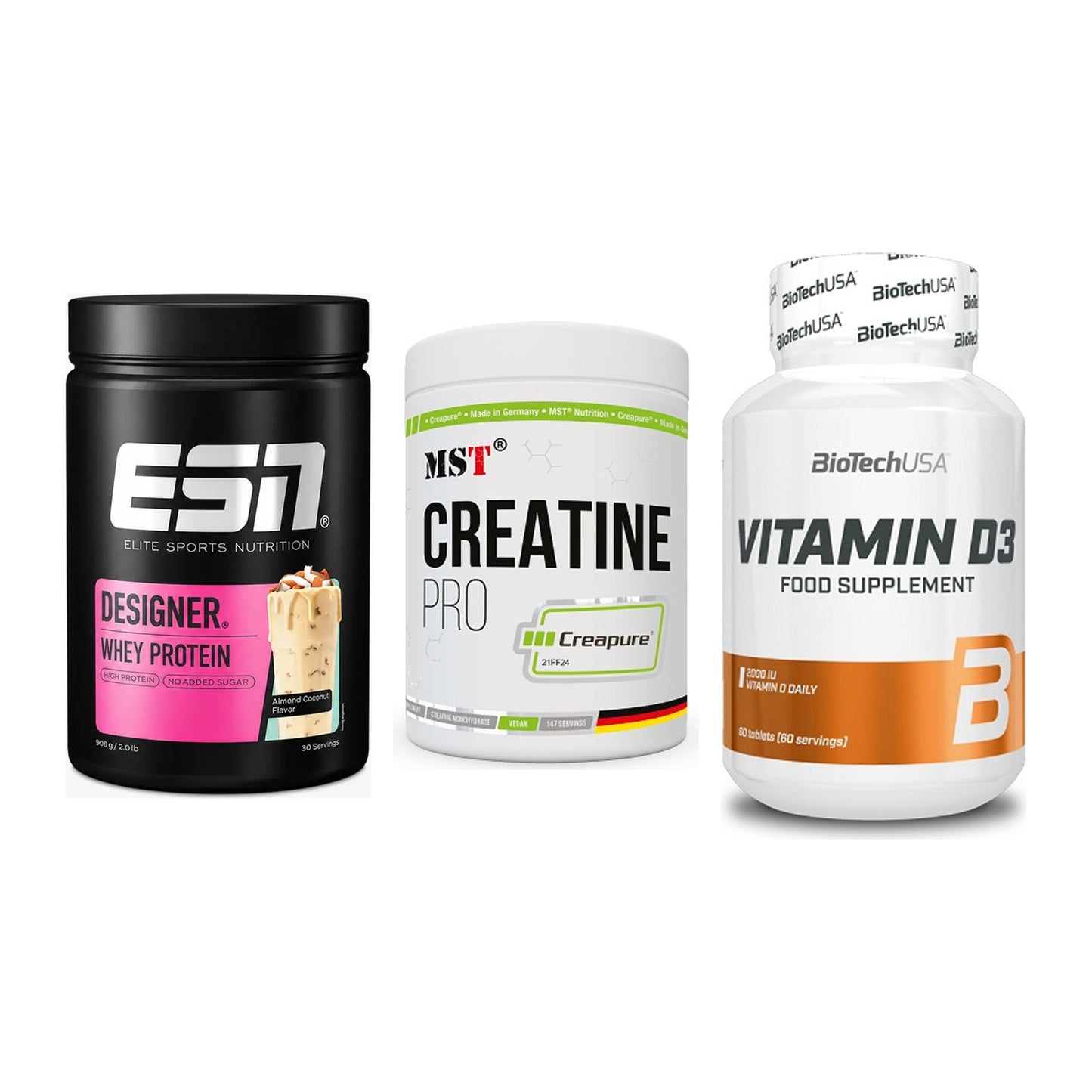 Einsteiger-Set: ESN Designer + MST Creatin Pro + BioTech Vitamin – alle enthaltenen Artikel