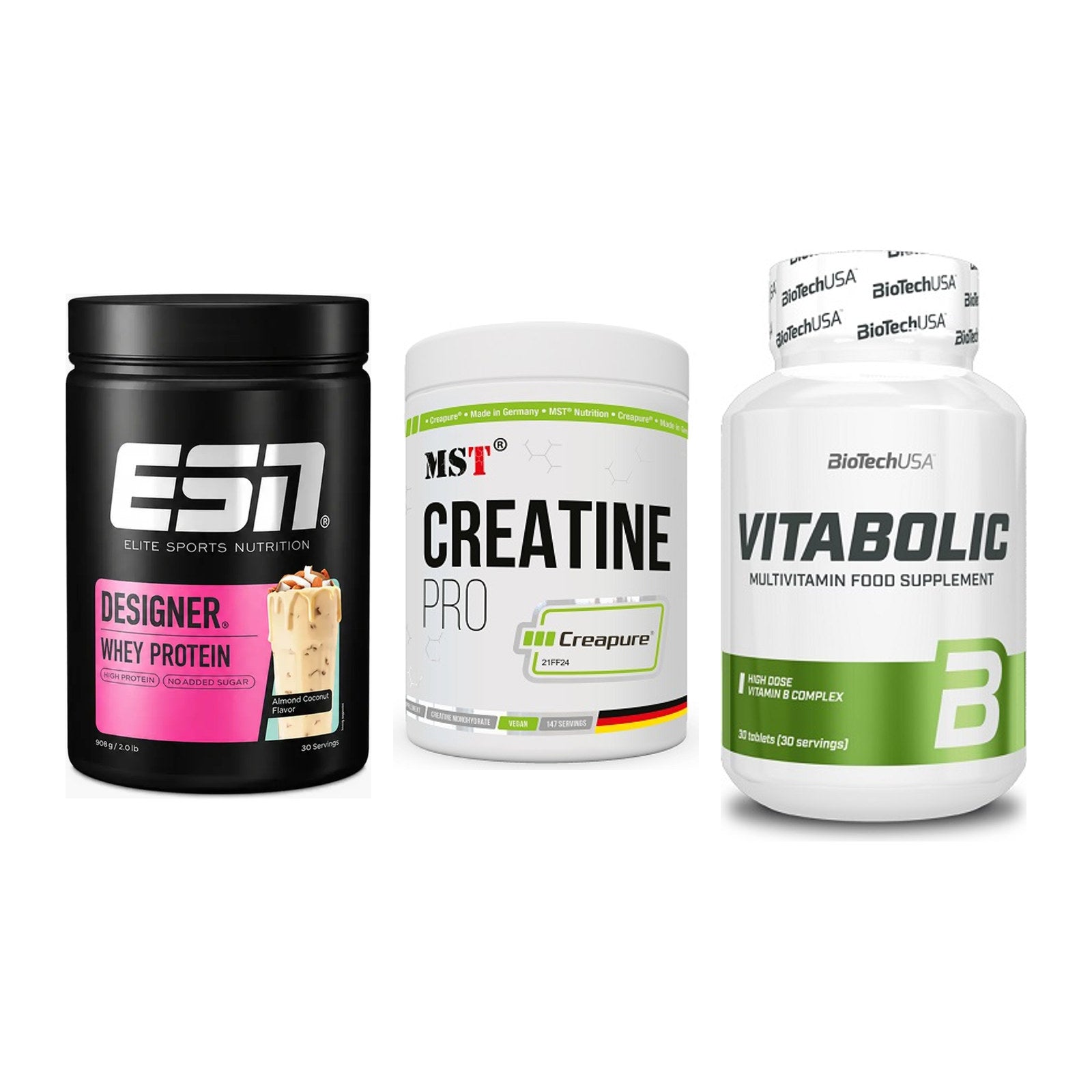 Einsteiger-Set: ESN Designer + MST Creatin Pro + BioTech Vitaboli – alle enthaltenen Artikel