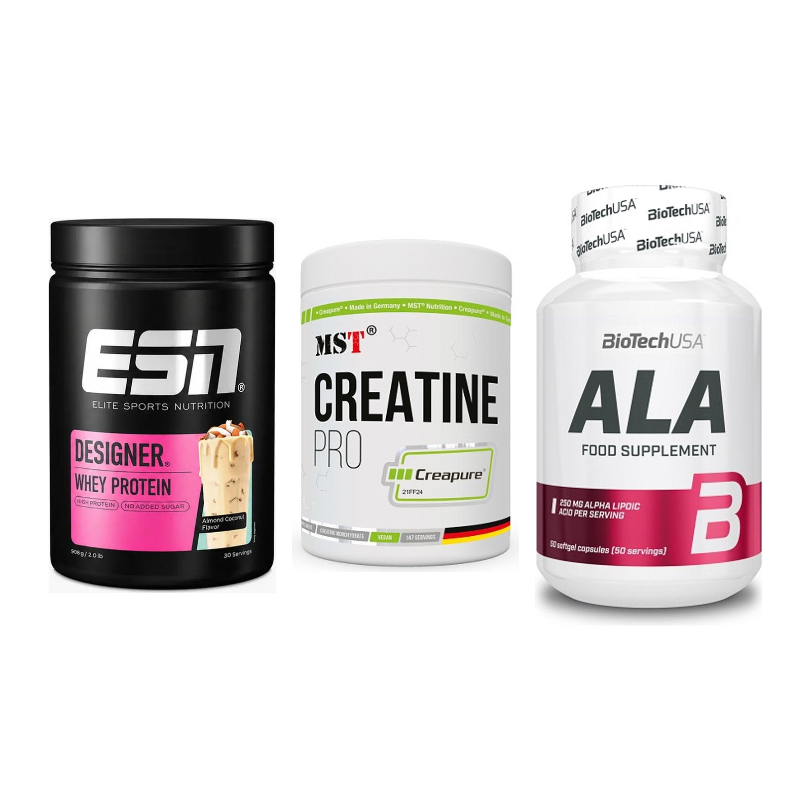 Einsteiger-Set: ESN Designer + MST Creatin Pro + BioTech ALA – alle enthaltenen Artikel