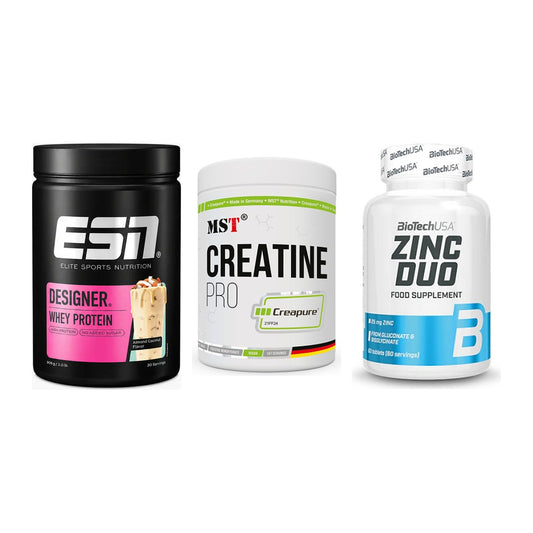 Einsteiger-Set: ESN Designer + MST Creatin Pro + BioTech Zinc Duo – alle enthaltenen Artikel